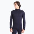 Férfi termikus pulóver icebreaker 260 Tech LS Half Zip éjfekete navy