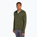 Férfi Icebreaker Merino 260 Quantum IV Zip kapucnis pulóver loden