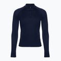 Gyermek termikus pulóver icebreaker 260 Tech LS Half Zip éjfekete tengerészkék