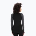 Női termoaktív pulóver icebreaker ZoneKnit 260 jet hthr/black/metro hthr/cb 3