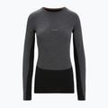 Női termoaktív pulóver icebreaker ZoneKnit 260 jet hthr/black/metro hthr/cb 8