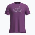 Férfi túrapóló icebreaker Merino 125 Cool-Lite Sphere Tee Across The Peaks passion