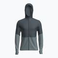Férfi trekking pulóver icebreaker Merino 200 RealFleece Descender Zip Hoodie abyss/blue ash/black