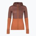 Női trekking pulóver icebreaker Merino 200 Realfleece Descender Zip Hoodie dusty clay