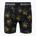 Férfi Smartwool Merino Print Boxer Brief dobozos thermo boxer fekete és sárga 15151