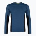 Férfi termoaktív pulóver Smartwool Merino Sport Crew laguna kék/mély tengerészkék