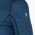 Férfi termoaktív pulóver Smartwool Merino Sport Crew laguna kék/mély tengerészkék 3