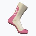 Női trekking zokni icebreaker Merino Hike+ Light Crew Fresh Fern chalk/pop/snow 2