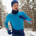 Férfi termoaktív pulóver icebreaker 125 Zoneknit Crewe geo blue 9