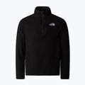 Gyermek gyapjú pulóver The North Face Glacier Fleece 1/4 Zip fekete