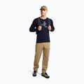 Férfi hosszú ujjú póló icebreaker Merino 200 Oasis Crewe SkiingYeti midnight navy 2