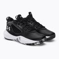 Under Armour GS Lockdown 6 fekete gyerek kosárlabda cipő 3025617-001 4