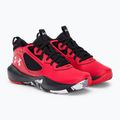 Under Armour GS Lockdown 6 gyermek kosárlabda cipő piros 3025617 4