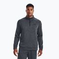 Under Armour Armour Armour Fleece 1/4 Zip férfi edzőpulóver szürke/fekete szurok szürke/fekete