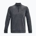 Under Armour Armour Armour Fleece 1/4 Zip férfi edzőpulóver szürke/fekete szurok szürke/fekete 5