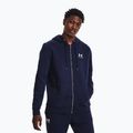 Férfi Under Armour Essential Fleece FZ kapucnis pulóver midnight navy/white