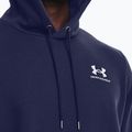 Férfi kapucnis pulóver Under Armour Essential Fleece Hoodie midnight navy/white 4