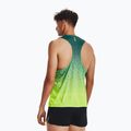 Férfi Under Armour Rush Cicada Singlet zöld futó felső 1377314 2