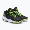 Under Armour GS Jet '21 gyermek kosárlabda cipő fekete-zöld 3024794 4
