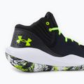 Under Armour GS Jet '21 gyermek kosárlabda cipő fekete-zöld 3024794 9