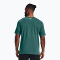 Férfi Under Armour Boxed Sportstyle parti tengerparti teal/fehér póló 2