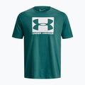 Férfi Under Armour Boxed Sportstyle parti tengerparti teal/fehér póló 4