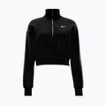 Női pulóver Nike Sportswear Phoenix Fleece 1/2 Zip Cropped black/sail 3