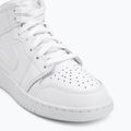 Gyerekcipő Nike Jordan 1 Mid white/white/white 7