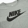 Női Nike Sportswear Club Essentials Logo sötétszürke szürke bőr/fekete póló 7