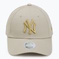 Női New Era Metallic Logo 9Forty New York Yankees baseball sapka világos bézs színben. 2