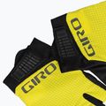 Férfi kerékpáros kesztyű Giro Bravo Gel II highlight sárga 4