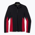 Férfi termoaktív pulóver Smartwool Merino Sport 1/4 Zip black/rythmic red 4