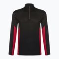Férfi termoaktív pulóver Smartwool Merino Sport 1/4 Zip black/rythmic red