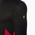 Férfi termoaktív pulóver Smartwool Merino Sport 1/4 Zip black/rythmic red 3
