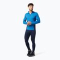 Férfi termoaktív pulóver Smartwool Merino Sport 1/4 Zip laguna blue/deep navy 5