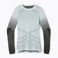 Női termál póló Smartwool Intraknit Thermal Merino Base Layer mintás Crew türkiz 16412