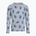 Gyermek Termoaktiv pulóver Icebreaker Merino 200 Oasis Crewe Bear Tour Zinc Blue/Aop