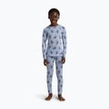 Gyermek Termoaktiv pulóver Icebreaker Merino 200 Oasis Crewe Bear Tour Zinc Blue/Aop 9