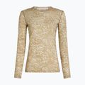 Női hosszú ujjú póló icebreaker Merino 200 Oasis Crewe Moss Bloom cumin/undyed/aop 7