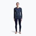 Női hosszú ujjú póló icebreaker Merino 200 Oasis Crewe Moss Bloom navy/dawn/aop 2