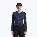 Női hosszú ujjú póló icebreaker Merino 200 Oasis Crewe Moss Bloom navy/dawn/aop 5