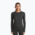 Női Termoaktiv pulóver Icebreaker Merino 260 Tech Vertex Crewe Black/Snow