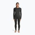 Női Termoaktiv pulóver Icebreaker Merino 260 Tech Vertex Crewe Black/Snow 2