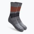 Smartwool Everyday Blocked Stripe Crew szürke trekking zokni SW001940052