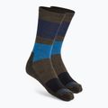 Smartwool Everyday Blocked Stripe Crew zöld-kék trekking zokni SW001940D11