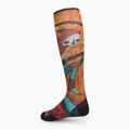 Férfi Smartwool Ski Zero Cushion Memory Quilt Print OTC narancssárga SW001917150 zokni SW001917150 zokni 2