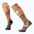 Férfi Smartwool Ski Zero Cushion Memory Quilt Print OTC narancssárga SW001917150 zokni SW001917150 zokni 4
