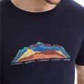 Férfi thermo póló icebreaker Tech Lite II 7 Mountain Tops tengerészkék IB0A56VE4011 3