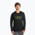 Férfi termoaktív pulóver icebreaker Merino 150 Tech Lite II Tee Alps 3D fekete