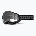 Gyerek kerékpáros szemüveg 100% Strata 2 Junior black/clear 5